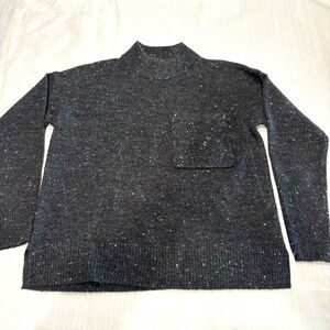 Madewell mock neck wool blend sweater women’s XXS gray